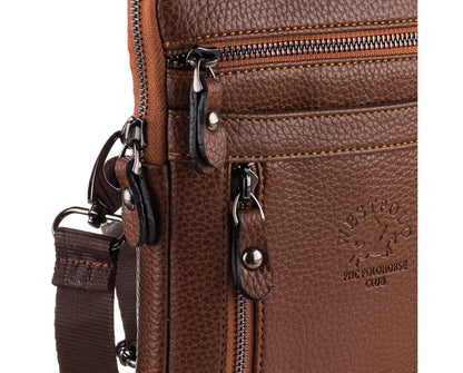 PU Leather Messenger Bag, 6020