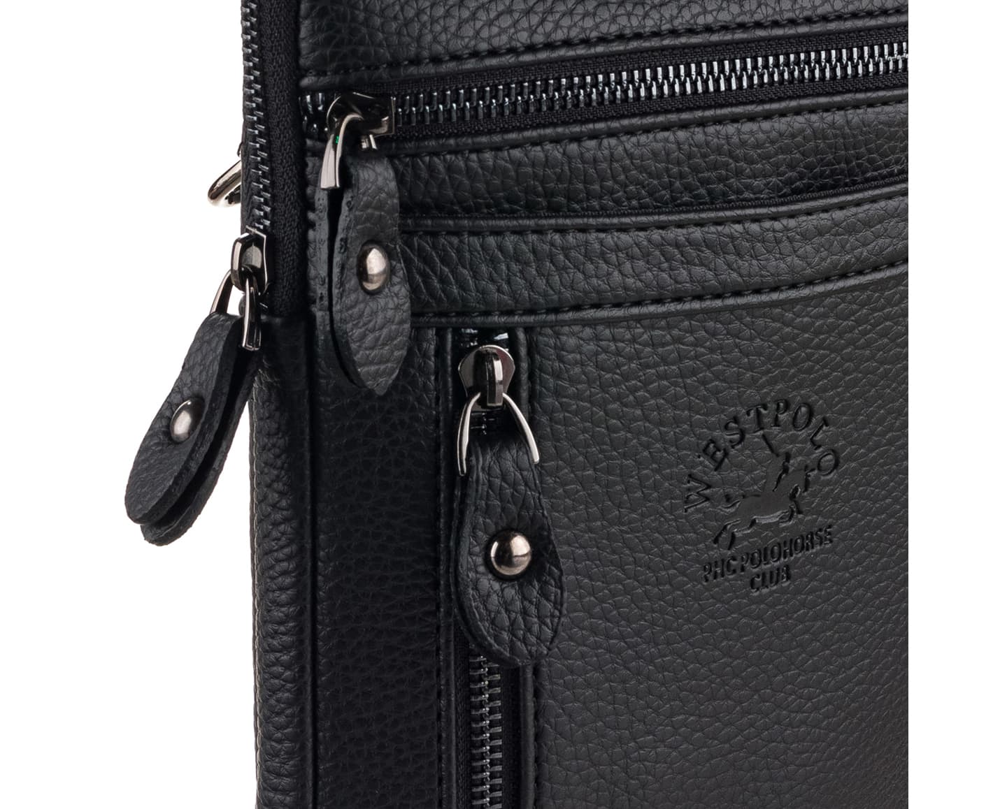 PU Leather Messenger Bag, 6020