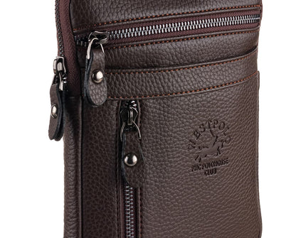 PU Leather Messenger Bag, 6020