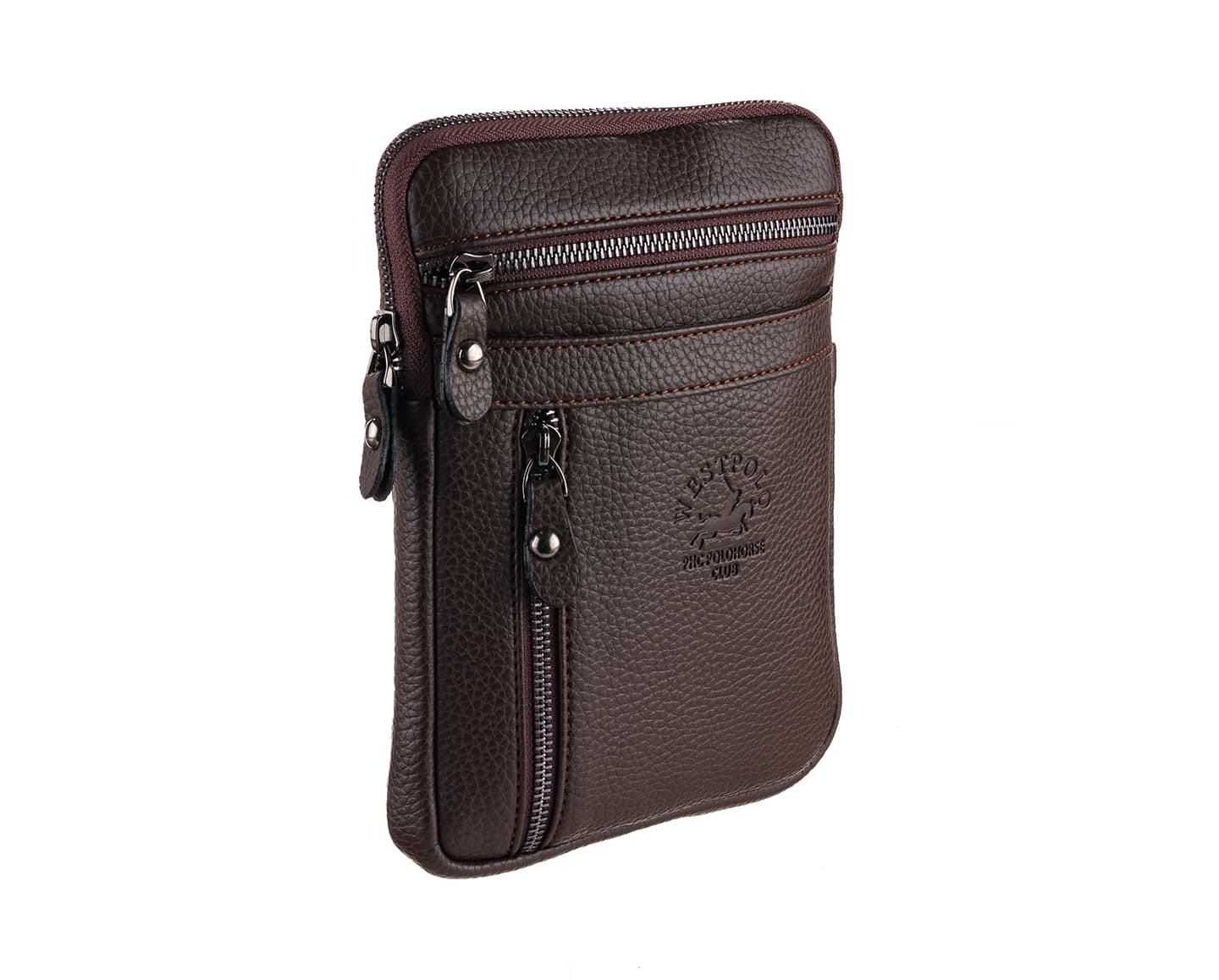 PU Leather Messenger Bag, 6020