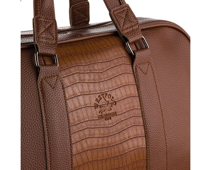 PU Leather Weekend Duffle Bag, 7027