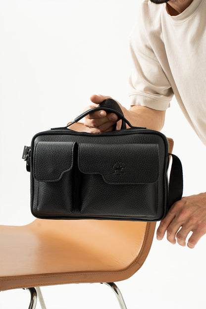 PU Leather Messenger Bag, 4026