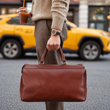 Marcovio Leather Travel Bag