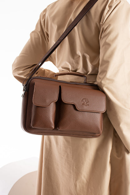 PU Leather Messenger Bag, 4026
