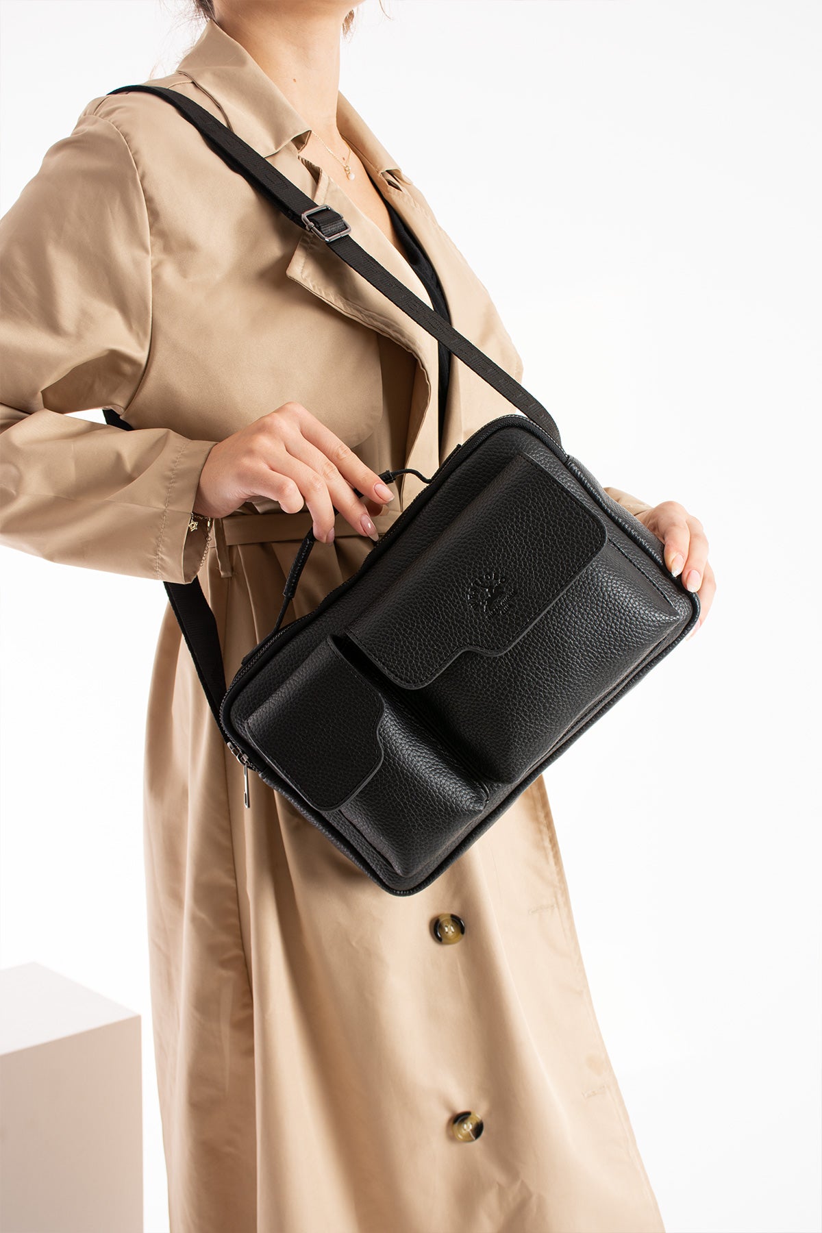 PU Leather Messenger Bag, 4026