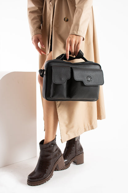 PU Leather Messenger Bag, 4026