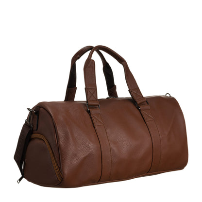 PU Leather Weekend Duffle Bag, 7039