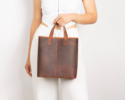 Valetto Leather Tote Bag
