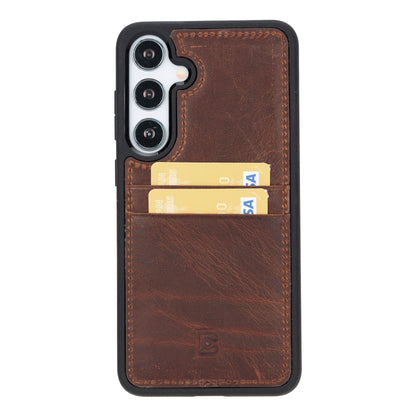 Flex Cover Card Holder Samsung Galaxy S24 Series Genuine Leather Back Cover / FXC CCP