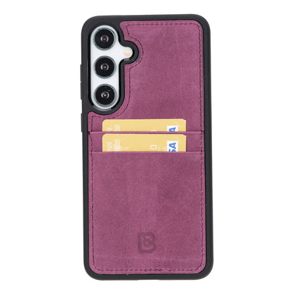 Flex Cover Card Holder Samsung Galaxy S24 Series Genuine Leather Back Cover / FXC CCP