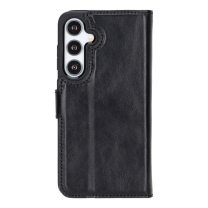 Magic Samsung Galaxy S24 Series Detachable Genuine Leather Wallet Case - MW