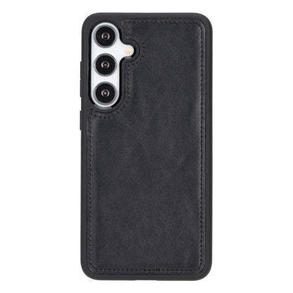 Magic Samsung Galaxy S24 Series Detachable Genuine Leather Wallet Case - MW