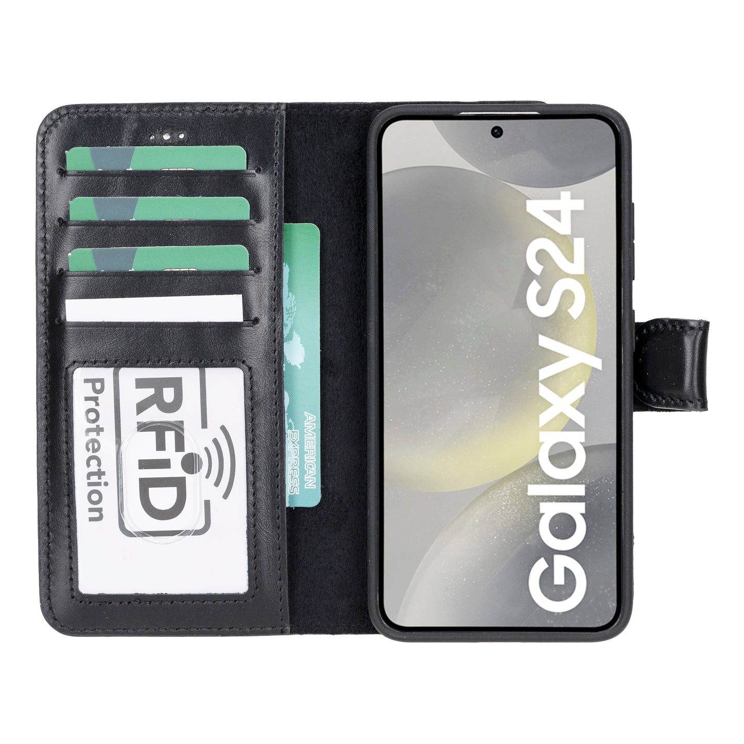 Samsung Galaxy S24 Series Leather Wallet Cases RFID - MW