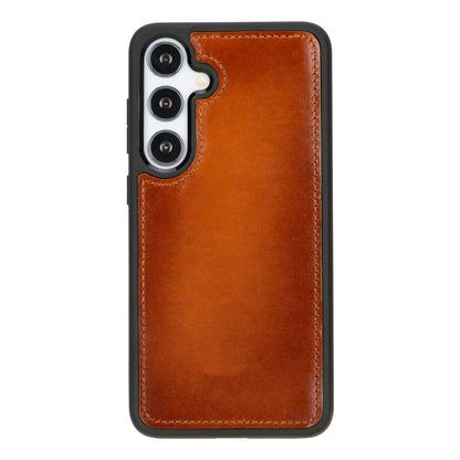 Magic Samsung Galaxy S24 Series Detachable Genuine Leather Wallet Case - MW