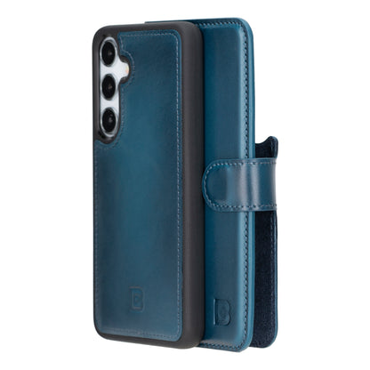 Magic Samsung Galaxy S24 Series Detachable Genuine Leather Wallet Case - MW