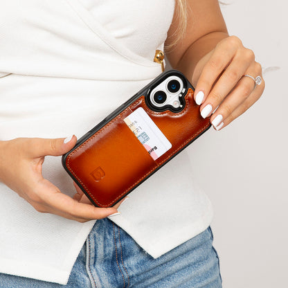 Flex Cover Leather iPhone 17 Case with Card Holder