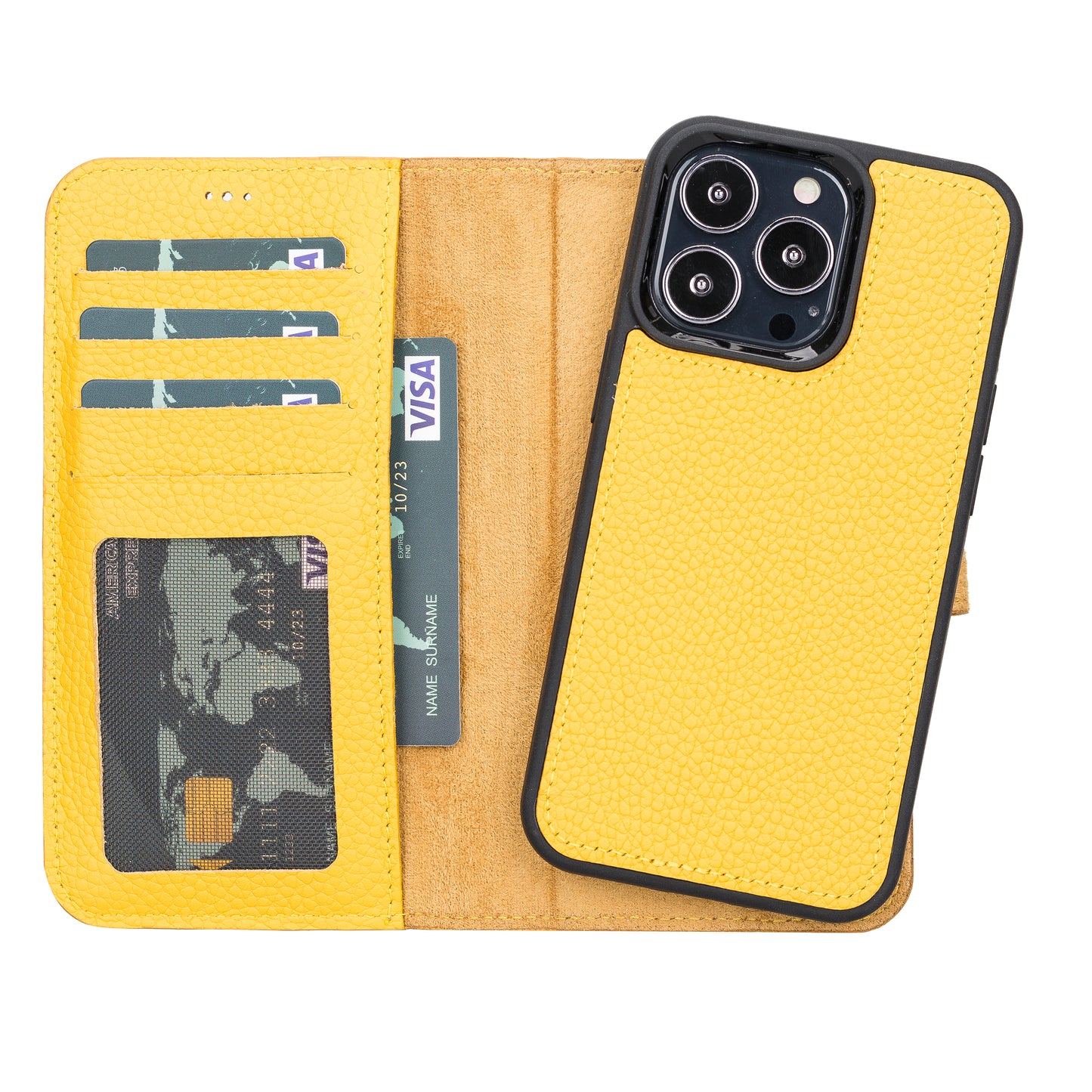 Magic iPhone 13 Pro Detachable Leather Wallet Case