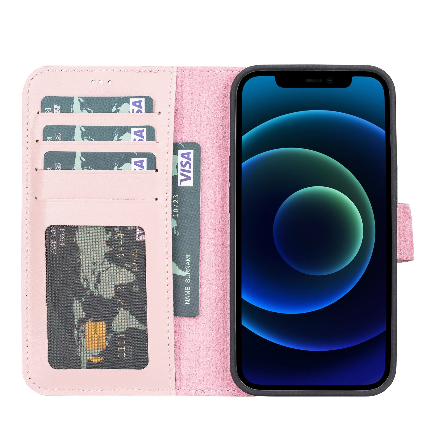 Magic iPhone 13 Detachable Leather Wallet Case