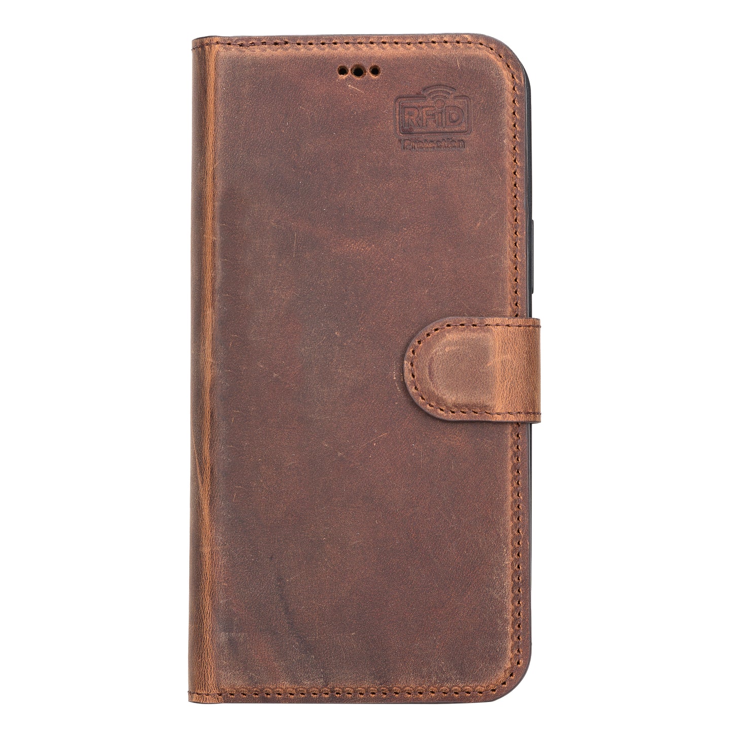 Magic iPhone 12 / 12 Pro Detachable Leather Wallet Case