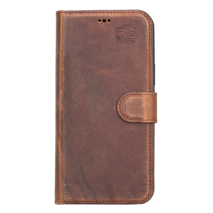 Magic iPhone 12 / 12 Pro Detachable Leather Wallet Case