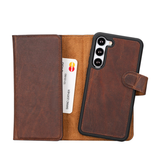 Santa Samsung Galaxy S23 Plus Leather Detachable Wallet Case