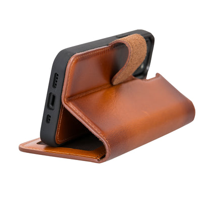 Magic iPhone 13 Mini Detachable Leather Wallet Case