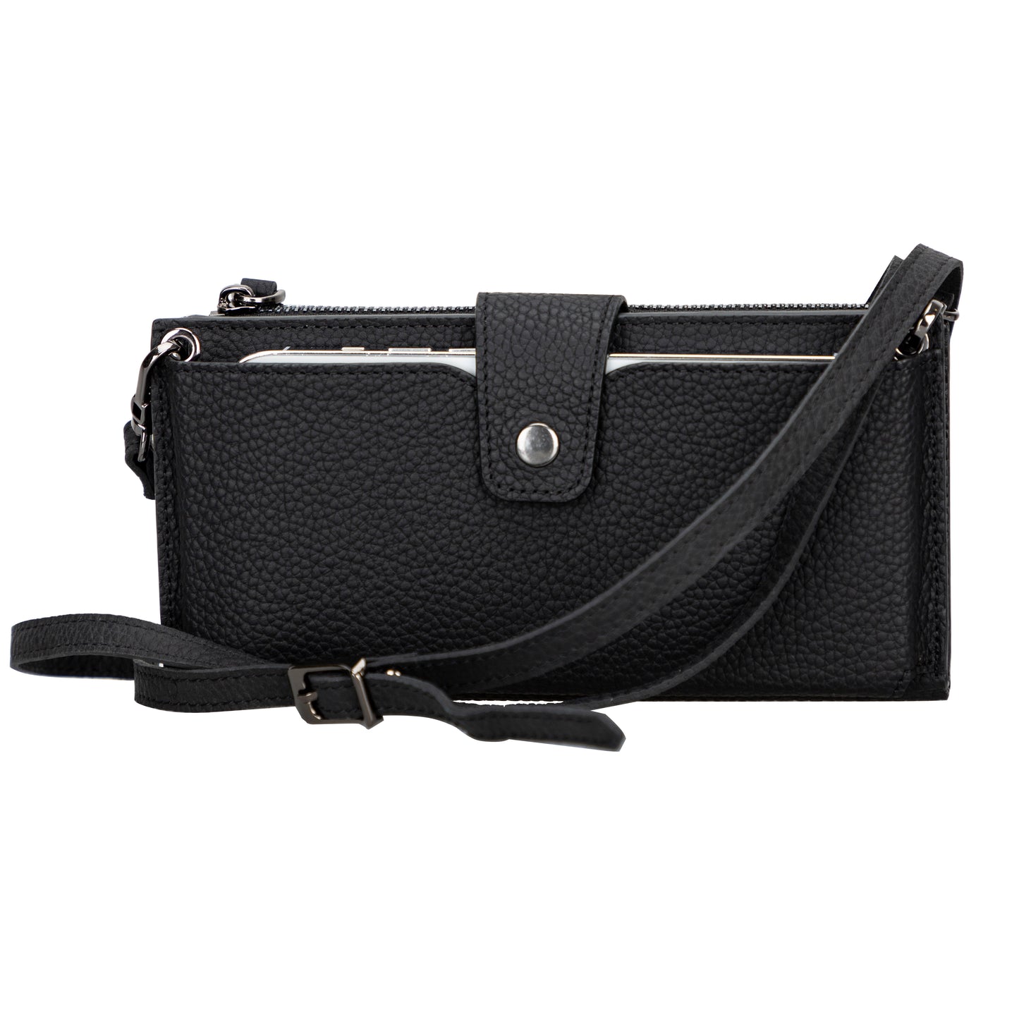 Lozan Strap Leather Crossbody Wallet