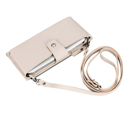 Lozan Strap Leather Crossbody Wallet