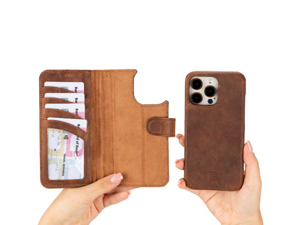 F360 Magic Leather iPhone 16 Pro Detachable Wallet Case