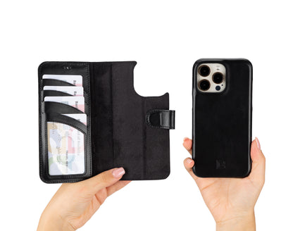 F360 Magic Leather iPhone 16 Pro Detachable Wallet Case
