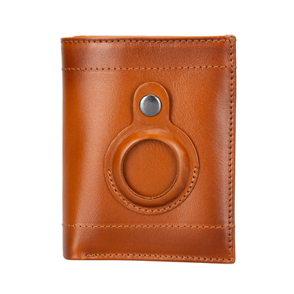 Airmaka Leather Card Holder With Airtag Slot