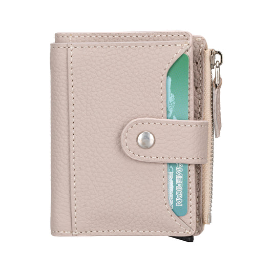 Leather Zip Mechanical Card Holder