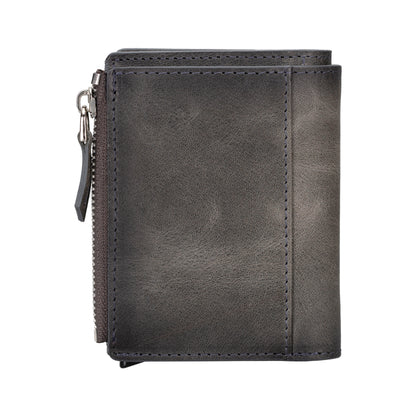 Leather Zip Mechanical Card Holder
