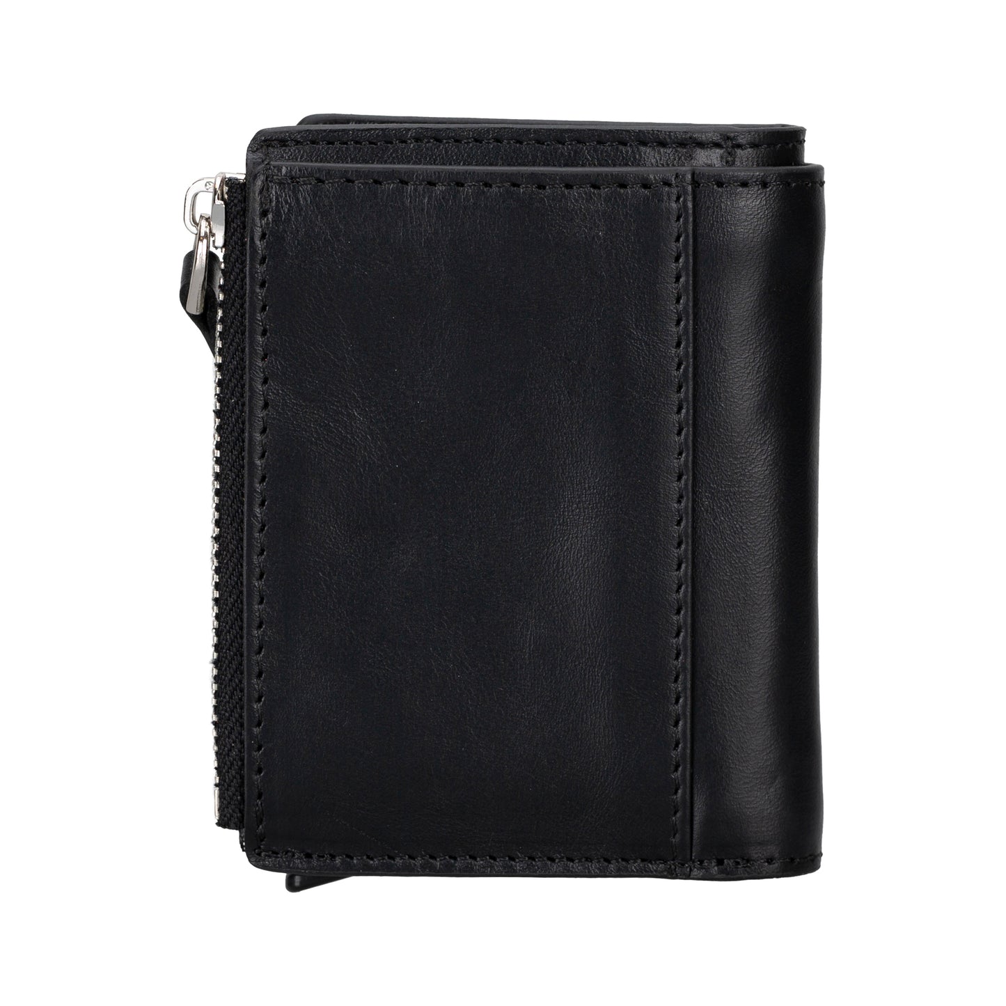Leather Zip Mechanical Card Holder