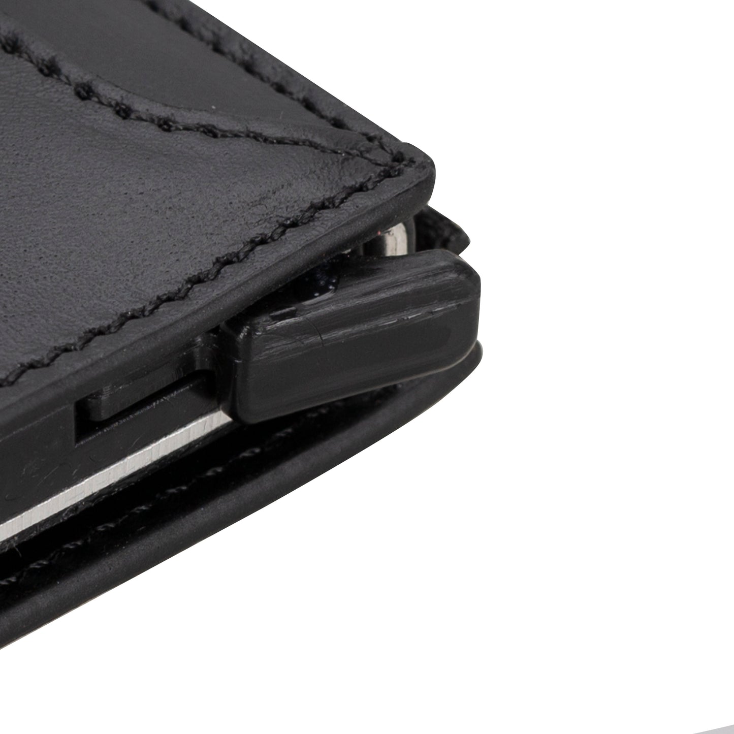 Leather Zip Mechanical Card Holder
