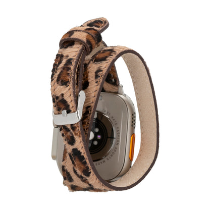Quantum Slim Double Tour Apple Watch Leather Band