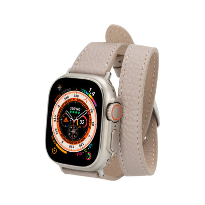 Quantum Slim Double Tour Apple Watch Leather Band