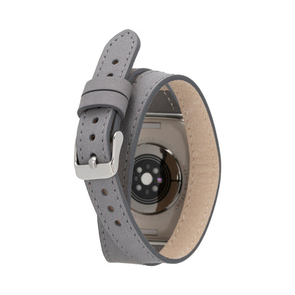 Quantum Slim Double Tour Apple Watch Leather Band