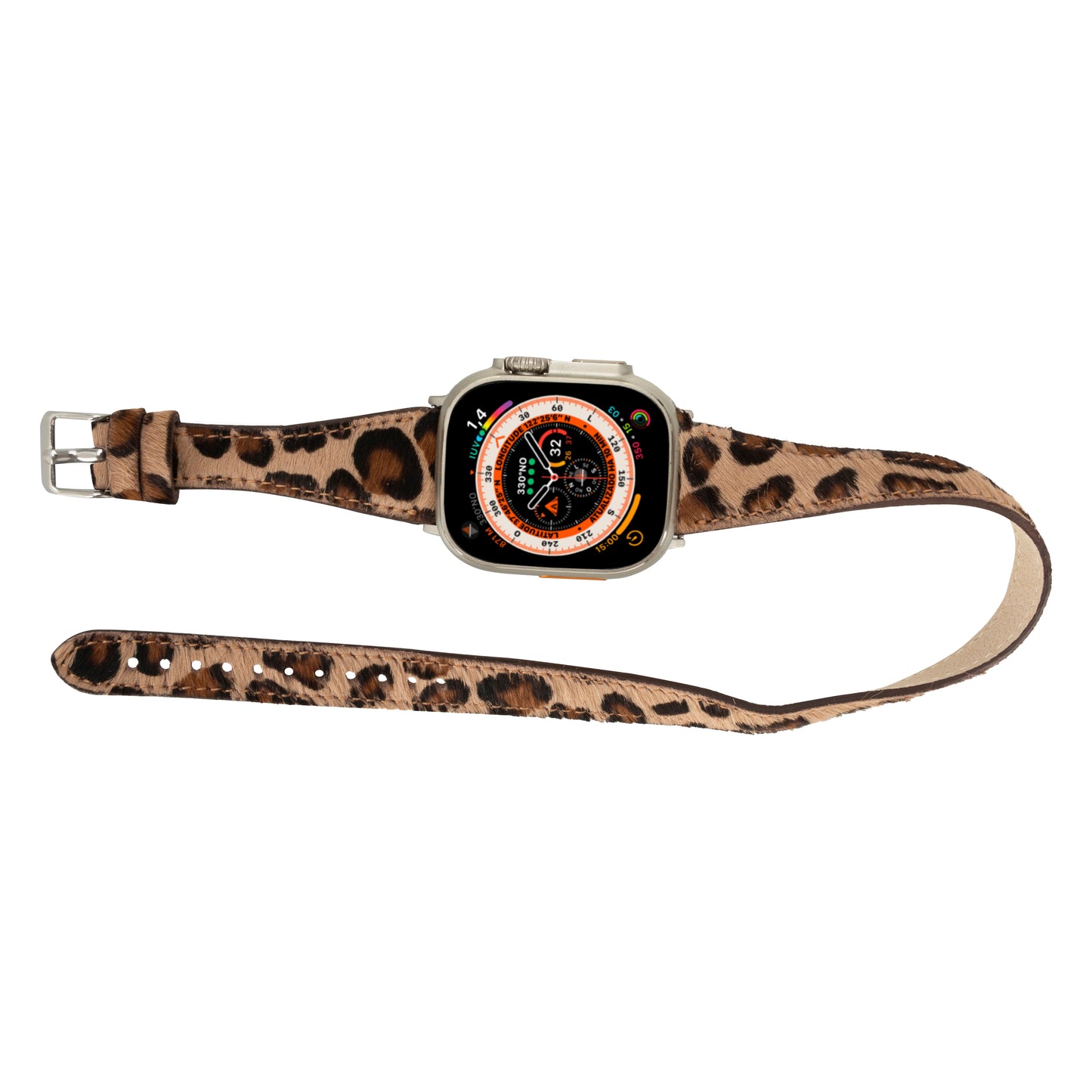 Quantum Slim Double Tour Apple Watch Leather Band