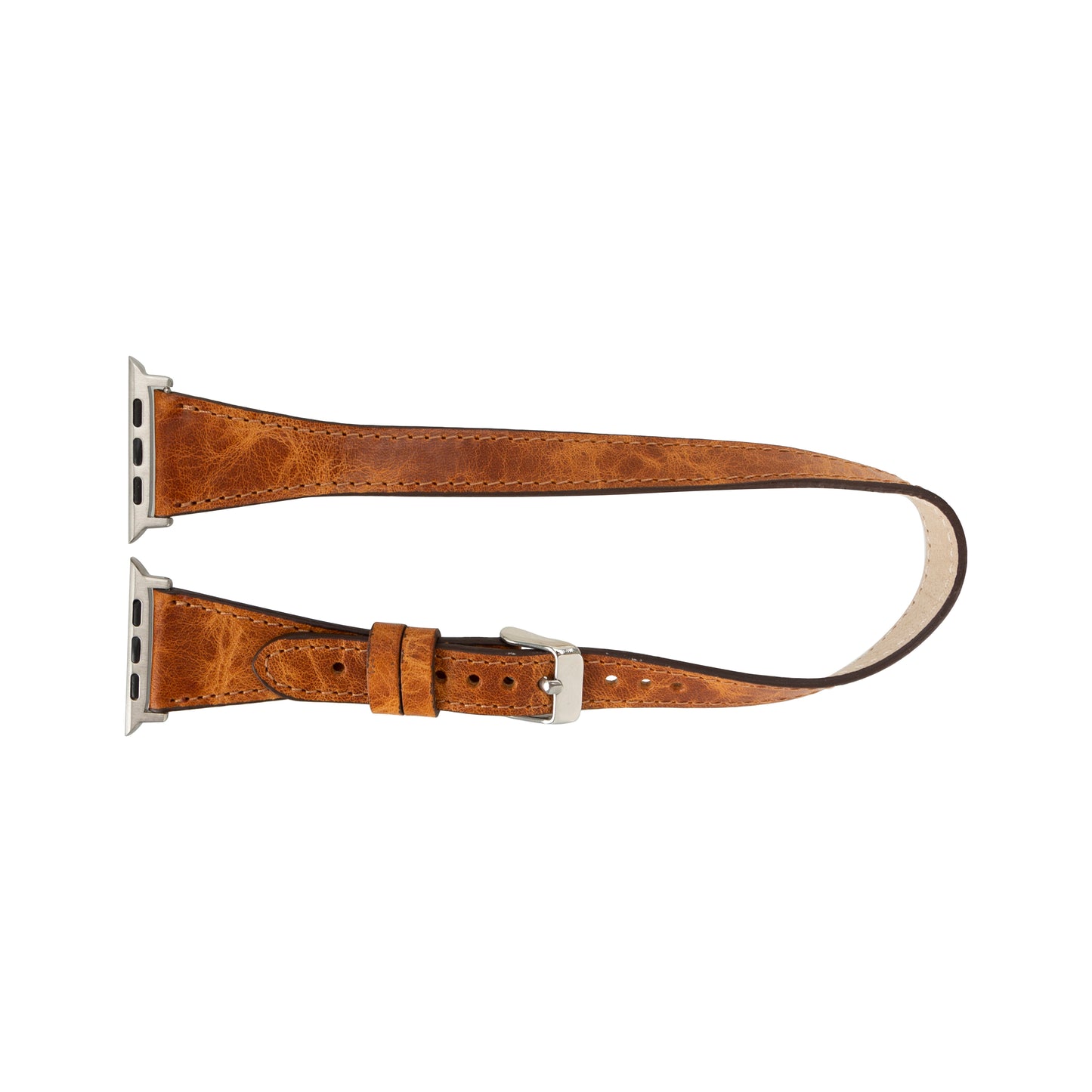 Quantum Slim Double Tour Apple Watch Leather Band