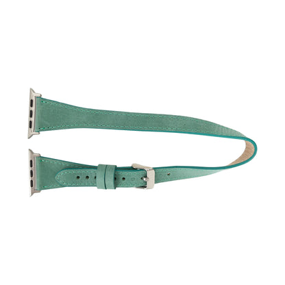 Quantum Slim Double Tour Apple Watch Leather Band