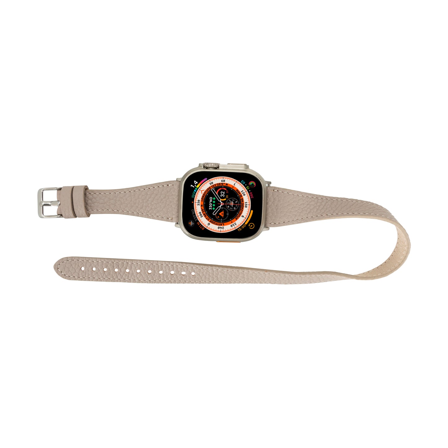 Quantum Slim Double Tour Apple Watch Leather Band