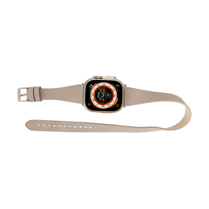 Quantum Slim Double Tour Apple Watch Leather Band