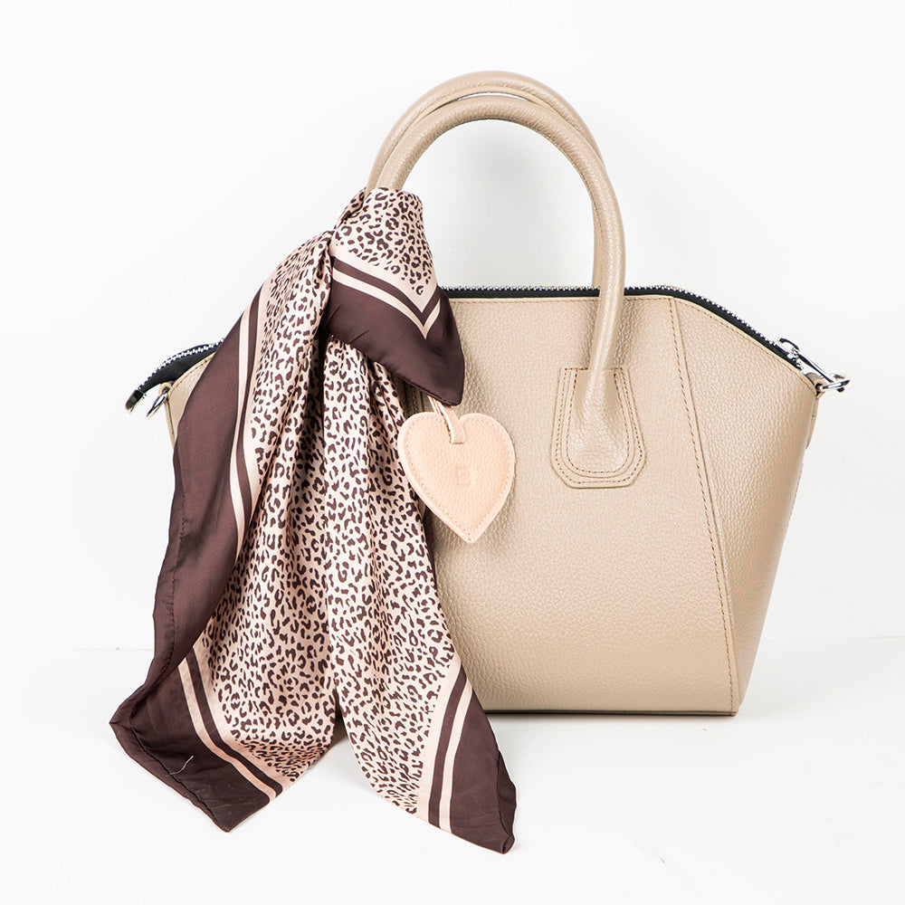 Heart Leather Bag Charm