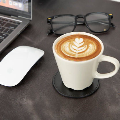 Lavion Leather Cup Coaster Set