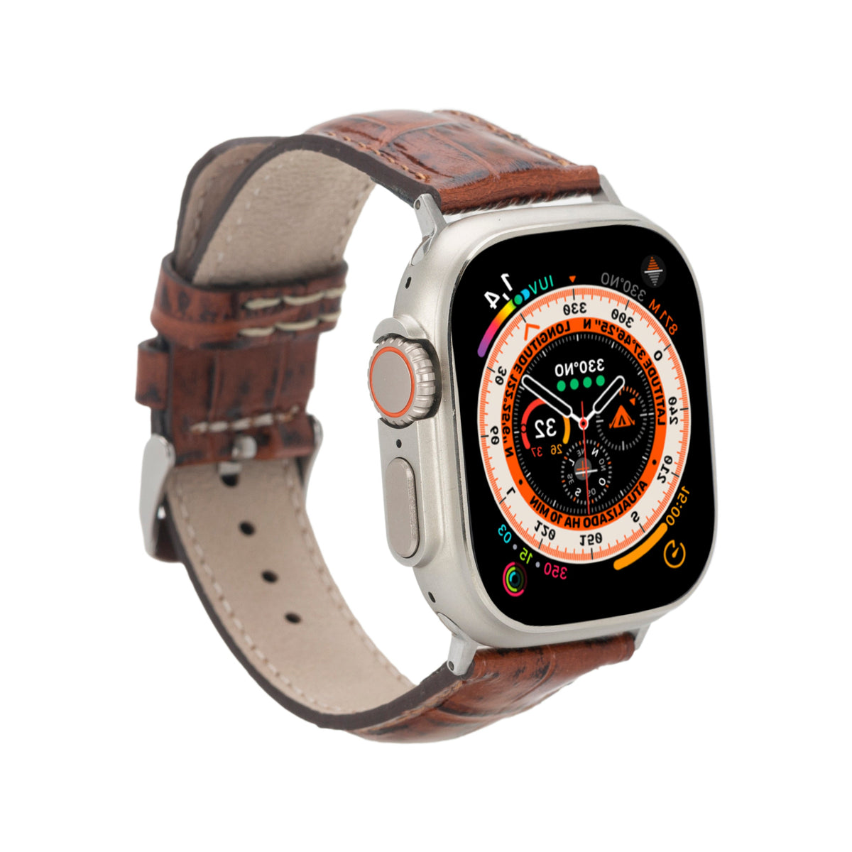 Classic Croco Leather Apple Watch Band