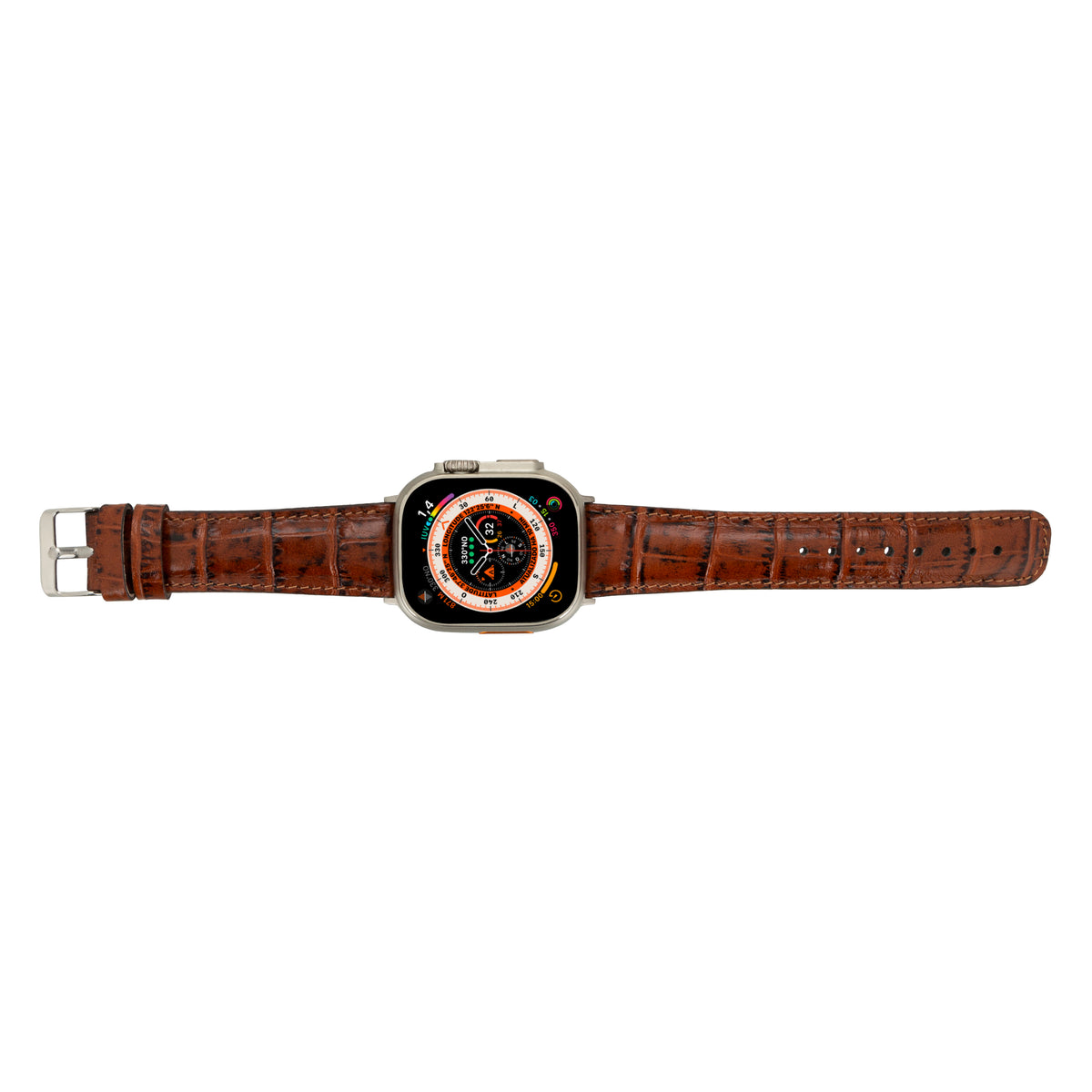 Classic Croco Leather Apple Watch Band