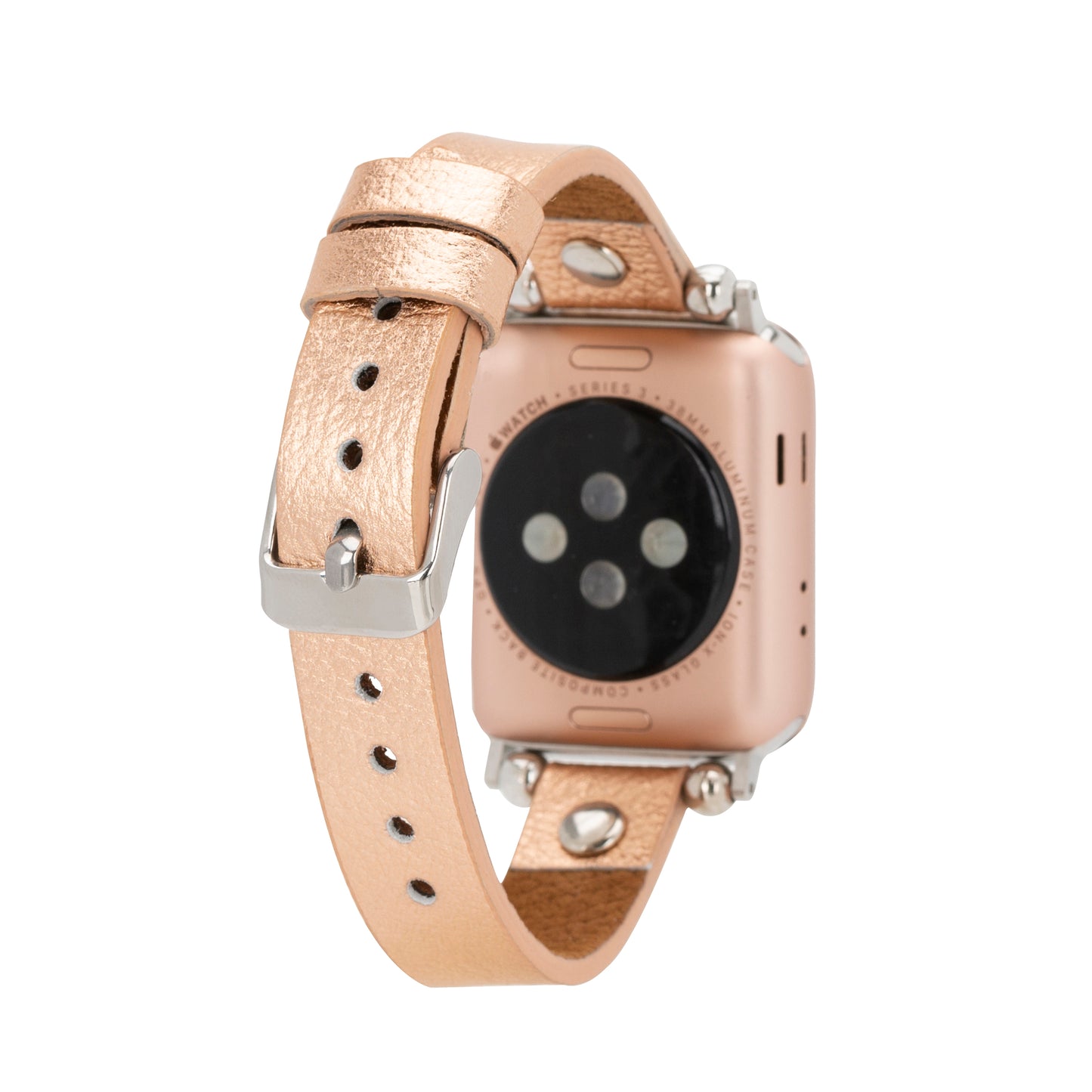 Ferro Apple Watch Leather Band with Silver Trok