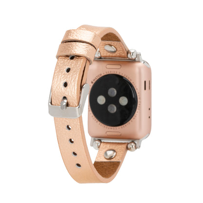 Ferro Apple Watch Leather Band with Silver Trok