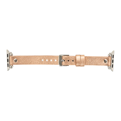 Ferro Apple Watch Leather Band with Silver Trok